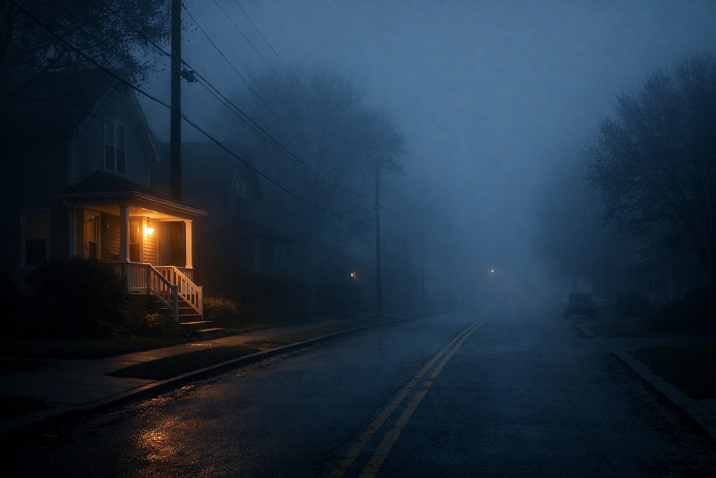 A quiet neighborhood street at dawn with one steady porch light glowing, symbolizing stable trust amid uncertainty. A quiet neighborhood street at dawn with one steady porch light glowing, symbolizing stable trust amid uncertainty.