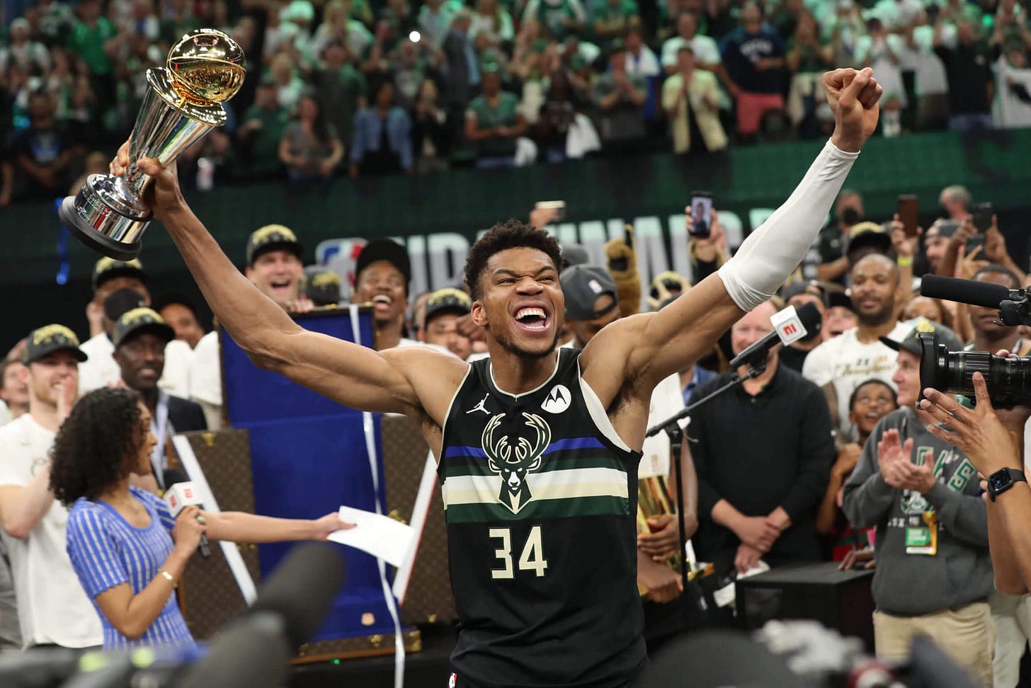 I'm here sitting at the top of the top': Giannis' championship drive was  part fable, all powerful - The Athletic