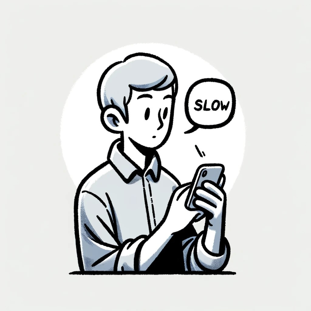 ChatGPT talking slow to a smartphone