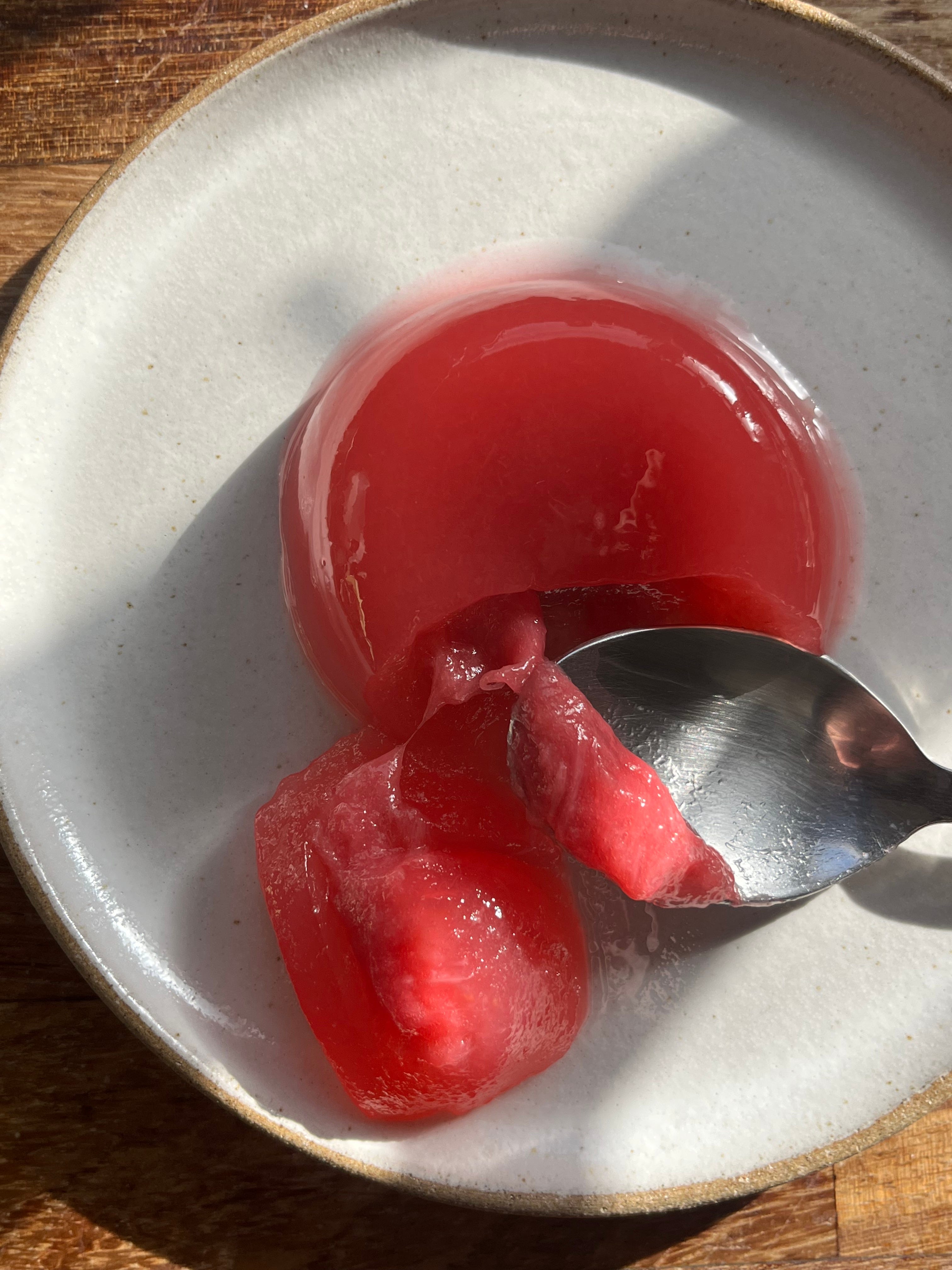 KP+: Buttermilk panna cotta and jelly - by Nicola Lamb