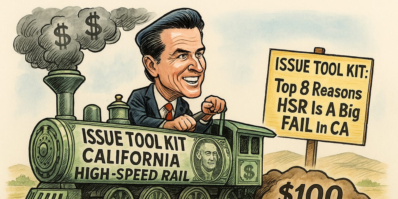 Issue Tool Kit: Newsom’s Bullet Train Boondoggle