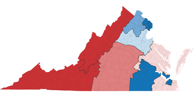 Here's What the New Virginia House Map Looks Like - The New York Times