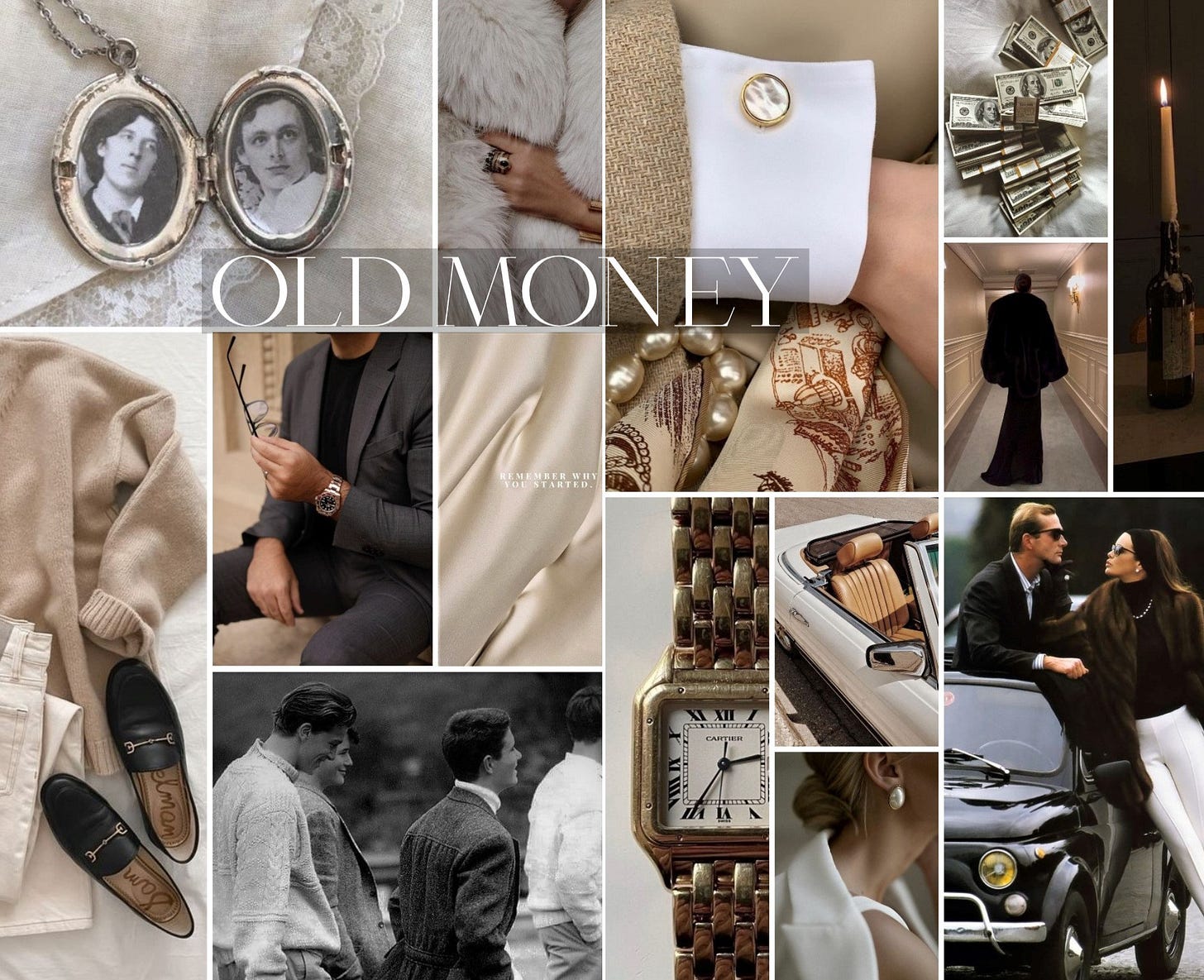 Old Money Aesthetic Tezza Collage Kit Pinterest Room Decor DIGITAL 70 PCS -  Etsy