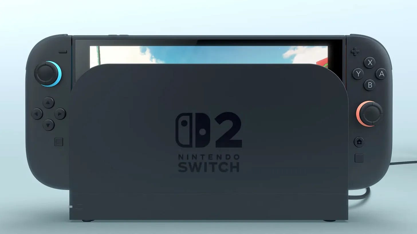 Nintendo Switch 2 in dock