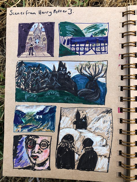 Travel journal pages