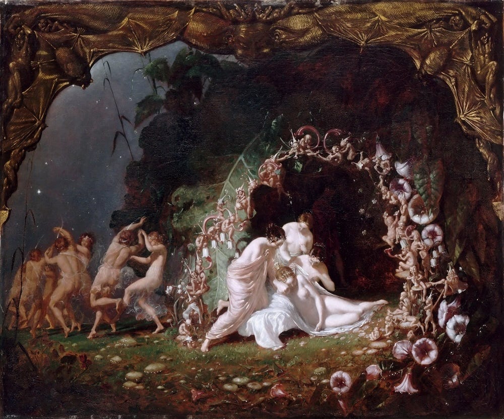 Titania Sleeping by Richard Dadd, 1817-1886 Titania Sleeping by Richard Dadd, 1817-1886