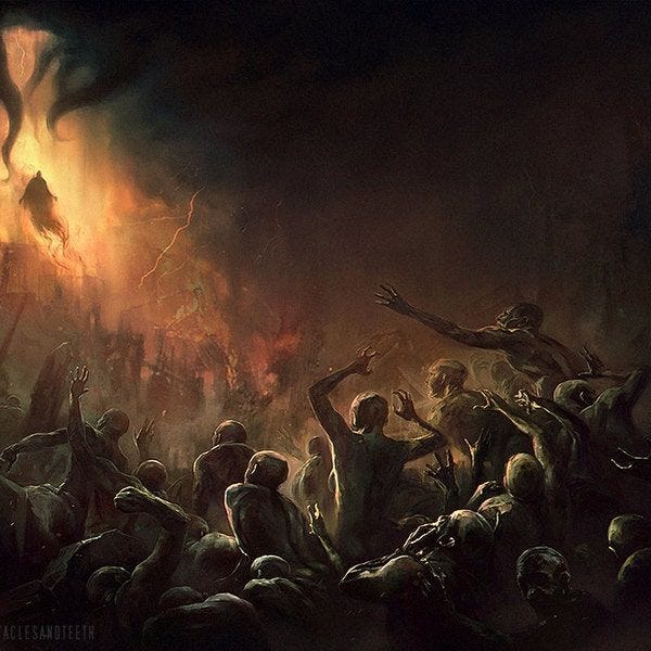 Coming of Azathoth Limited Edition Lithograph Art Print Signed and Numbered