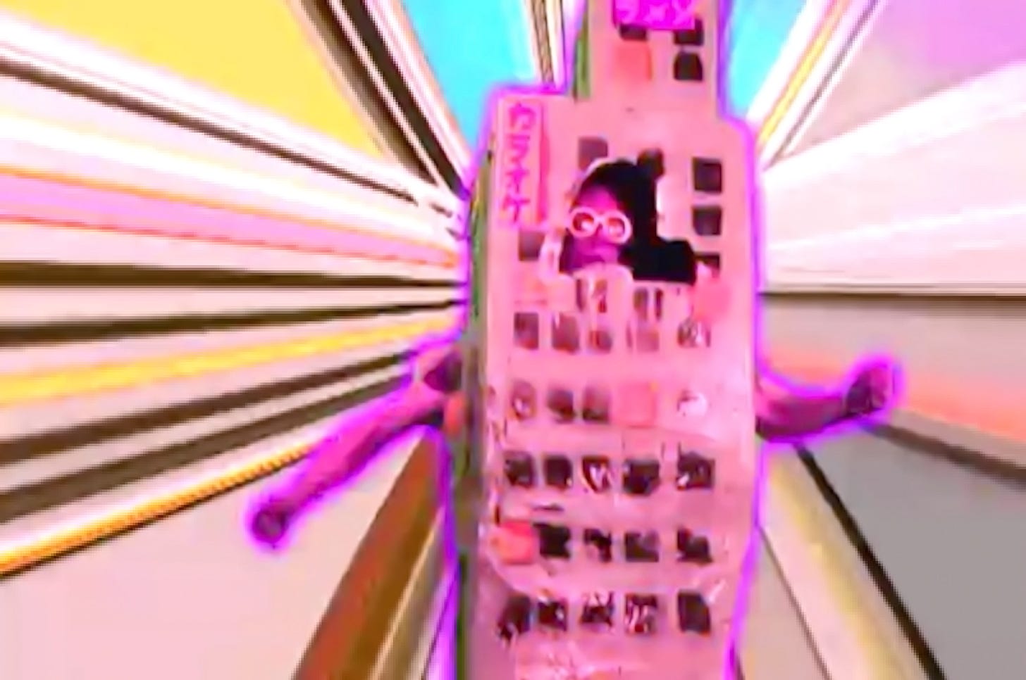 Benji Geary in Mega City - Courtesy of Meow Wolf Benji Geary in Mega City - Courtesy of Meow Wolf