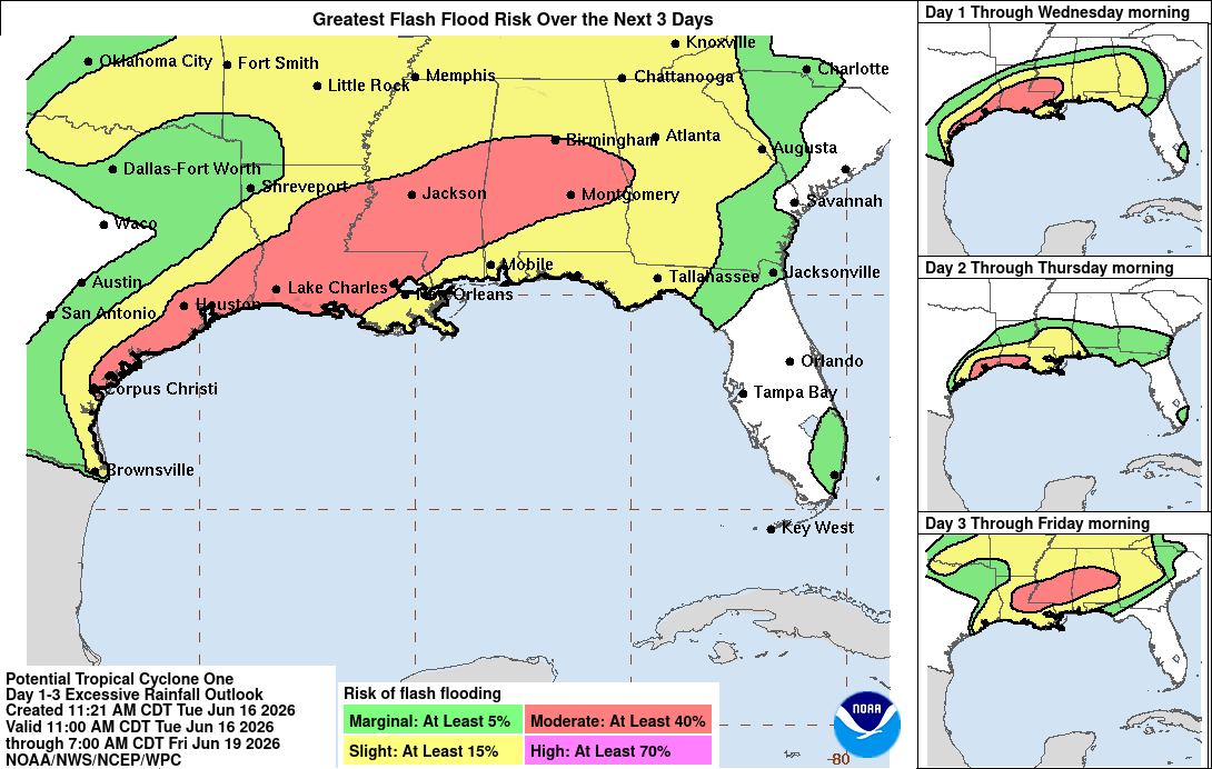 [Image of WPC Flash Flooding/Excessive Rainfall Outlook]