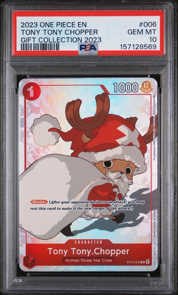 PSA 10 2023 ONE PIECE GIFT COLLECTION 2023 #006 TONY TONY CHOPPER FOIL ST01-006