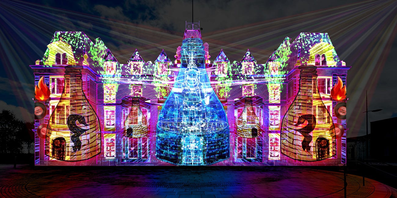 Huge animated light projection set to tell story of Stoke-on-Trent’s centenary and future