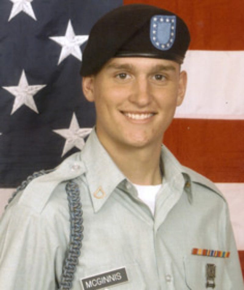 Medal of Honor Recipient Ross A. McGinnis