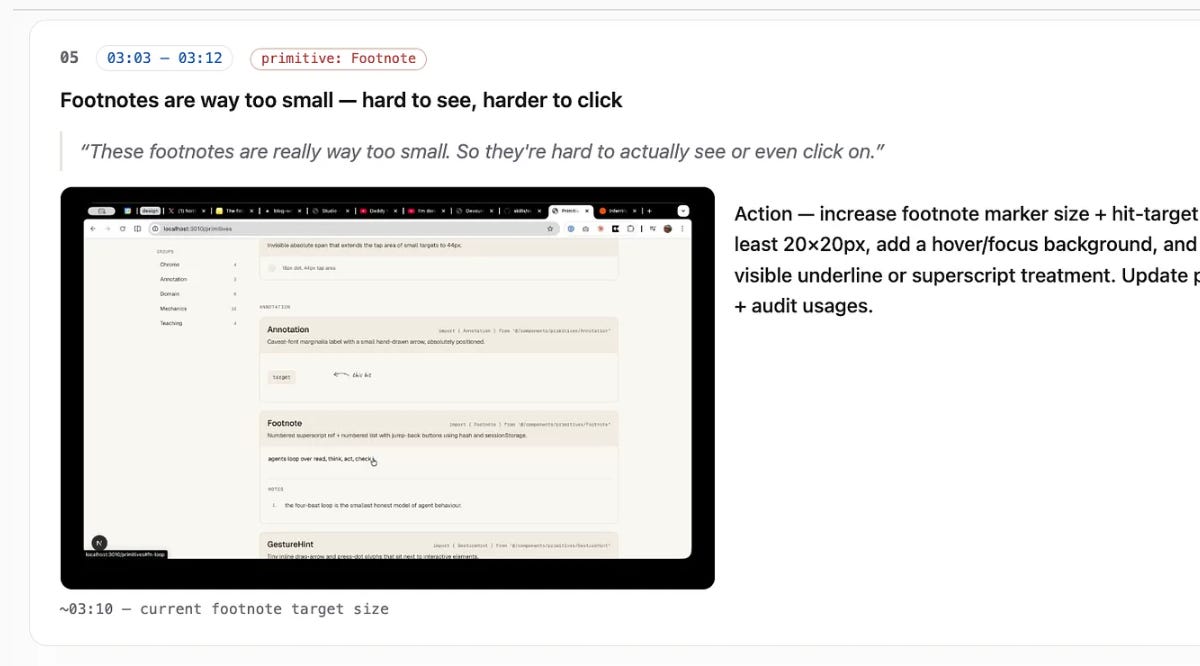Agents feedback tip