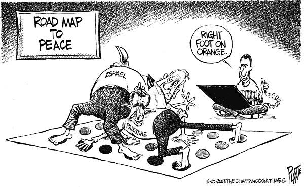Cartoon by Bruce Plante - "Road Map to Peace" Cartoon by Bruce Plante - "Road Map to Peace"