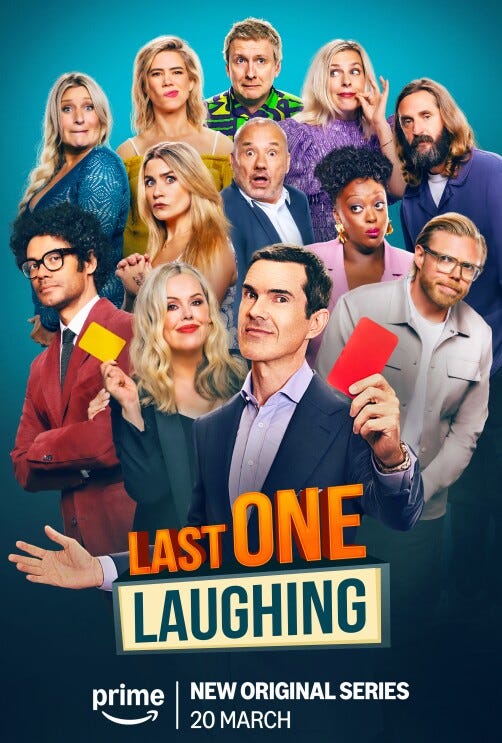 Key art for Prime Video original Last One Laughing