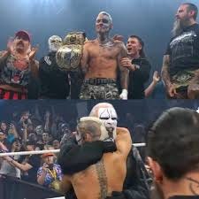 Darby Allin squashes MJF to become the new AEW World Champion. Darby Allin  celebrates his Title win with Sting. Darby Allin and MJF match lasted only  2 minutes 5 seconds.