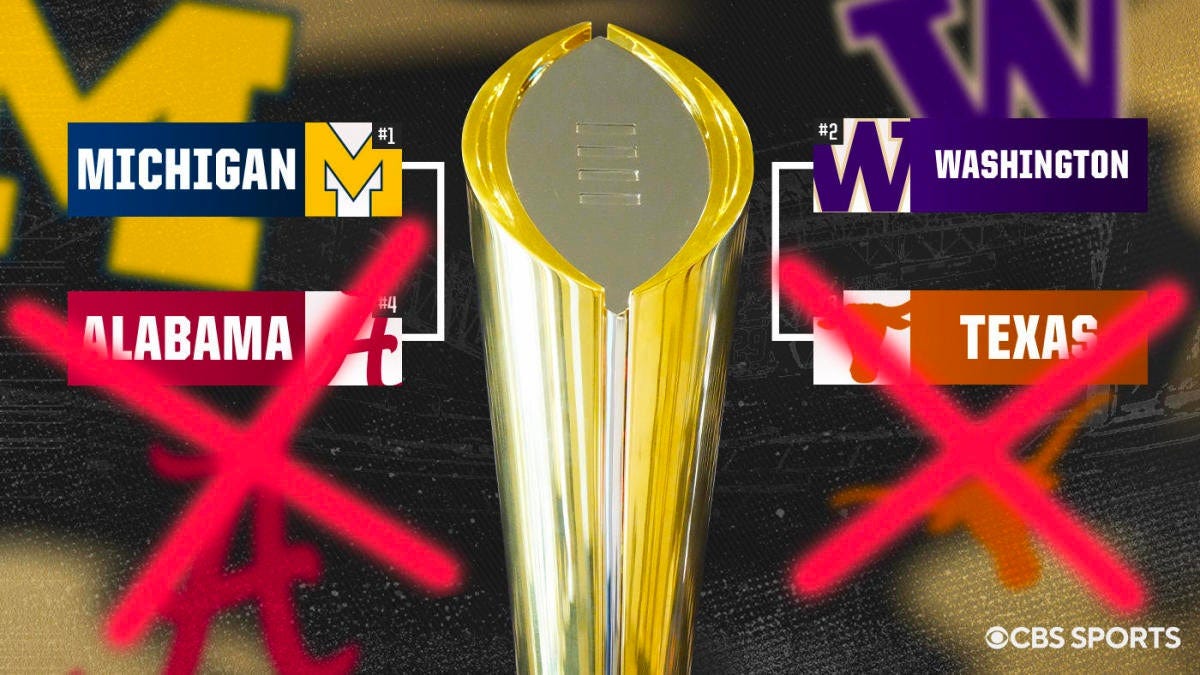 2024 National championship game predictions, odds: Michigan vs. Washington  picks for College Football Playoff - CBSSports.com