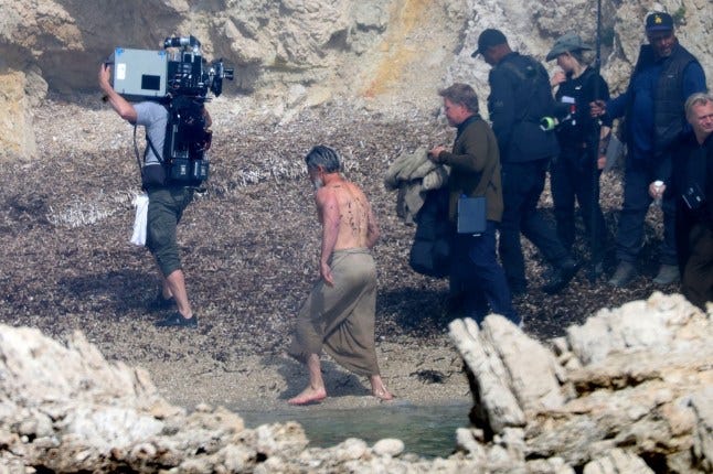 BGUK_3192020 - Favignana, ITALY - *PREMIUM-EXCLUSIVE* - MUST CALL FOR PRICING BEFORE USAGE - STRICTLY NOT AVAILABLE FOR ONLINE USAGE UNTIL 18:00 PM UK TIME ON 27/03/2025 - Hollywood Actors Matt Damon and Zendaya spotted filming 'The Odyssey' in Favignana, Italy. The stars are out on location with a film crew along with the director of the movie Christopher Nolan as Matt cuts a rather bearded figure and showing off his toned muscular physique. 'The Odyssey' follows Odysseus (played by Matt Damon) in his perilous journey home after the Trojan War, showcasing his encounters with Polyphemus, the Sirens, Circe, and finishing with his reunion with his wife, Penelope. The film has an impressive cast Robert Pattinson, Jon Bernthal, Anne Hathaway and Tom Holland to name but a few. Pictured: Matt Damon, Zendaya, Christopher Nolan BACKGRID UK 27 MARCH 2025 UK: +44 208 344 2007 / uksales@backgrid.com USA: +1 310 798 9111 / usasales@backgrid.com *Pictures Containing Children Please Pixelate Face Prior To Publication* BGUK_3192020 - Favignana, ITALY - *PREMIUM-EXCLUSIVE* - MUST CALL FOR PRICING BEFORE USAGE - STRICTLY NOT AVAILABLE FOR ONLINE USAGE UNTIL 18:00 PM UK TIME ON 27/03/2025 - Hollywood Actors Matt Damon and Zendaya spotted filming 'The Odyssey' in Favignana, Italy. The stars are out on location with a film crew along with the director of the movie Christopher Nolan as Matt cuts a rather bearded figure and showing off his toned muscular physique. 'The Odyssey' follows Odysseus (played by Matt Damon) in his perilous journey home after the Trojan War, showcasing his encounters with Polyphemus, the Sirens, Circe, and finishing with his reunion with his wife, Penelope. The film has an impressive cast Robert Pattinson, Jon Bernthal, Anne Hathaway and Tom Holland to name but a few. Pictured: Matt Damon, Zendaya, Christopher Nolan BACKGRID UK 27 MARCH 2025 UK: +44 208 344 2007 / uksales@backgrid.com USA: +1 310 798 9111 / usasales@backgrid.com *Pictures Containing Children Please Pixelate Face Prior To Publication*