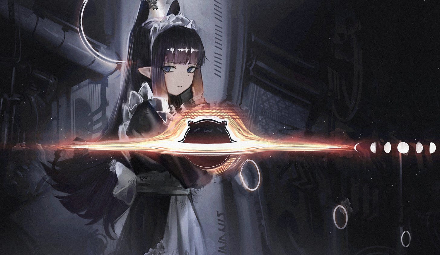 Anime 3716x2160 Hololive Hololive English Ninomae Ina'nis Takodachi quasars maid outfit