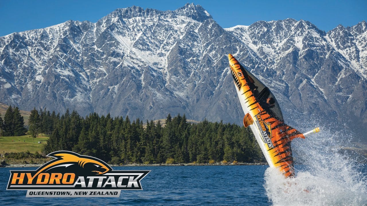 Hydro Attack Queenstown Semi Submersible Shark Ride Video - YouTube