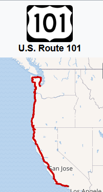 highway 101 There's Treasure Inside road map Clues