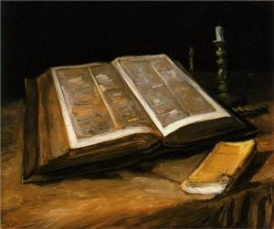 Van Gogh, Still Life with Bible, 1885. Van Gogh, Still Life with Bible, 1885.