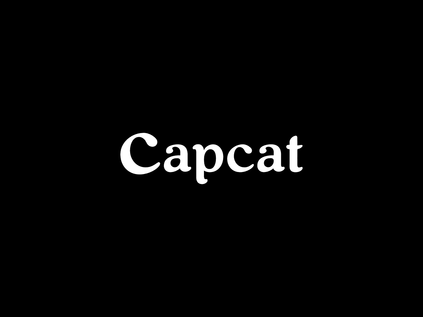 Capcat Logotype - Inverted