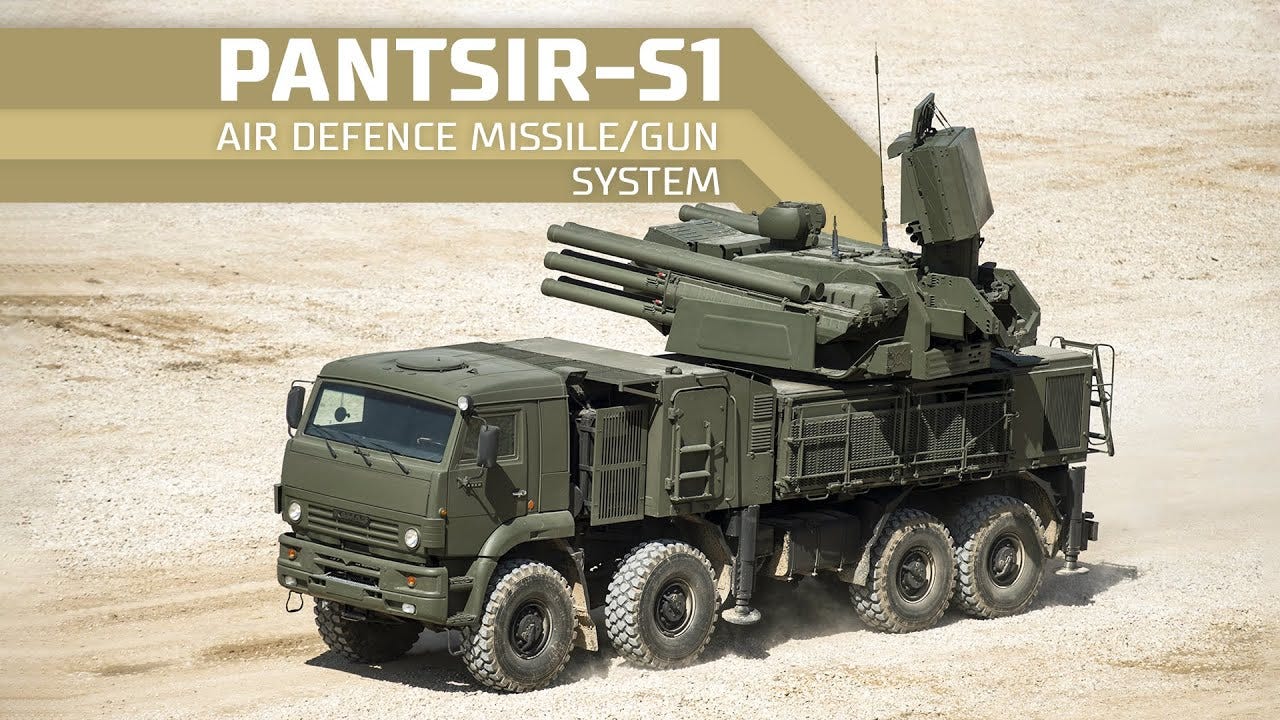 Pantsir-S1 Air defence missile/gun system Pantsir-S1 Air defence missile/gun system