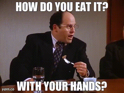 Image of How do you eat it? With your hands?