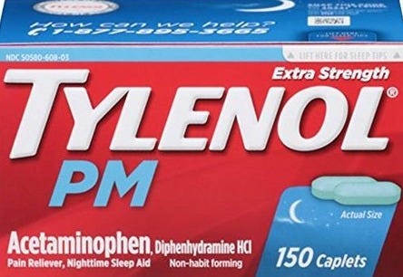 Kenvue Brands Llc Tylenol PM Extra Strength Pain Reliever Nighttime Sleep-Aid Caplets, 150 ct Kenvue Brands Llc Tylenol PM Extra Strength Pain Reliever Nighttime Sleep-Aid Caplets, 150 ct