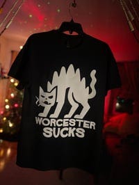 Image 1 of The Outdoor Cat (White On Black) Image 1 of The Outdoor Cat (White On Black)