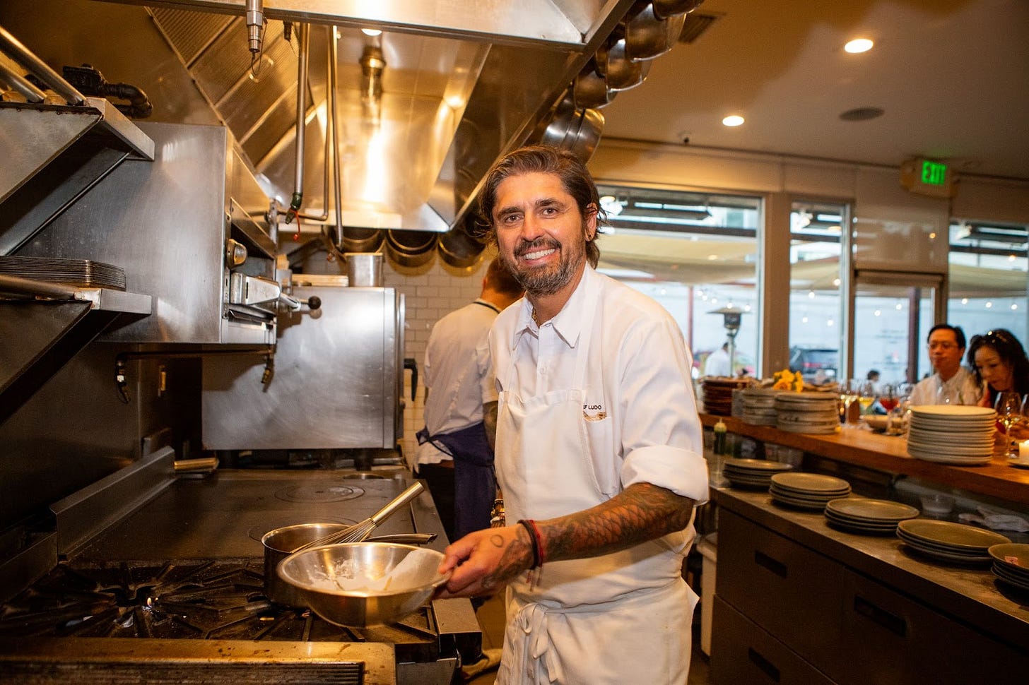 Ludo Lefebvre at Petit Trois. 