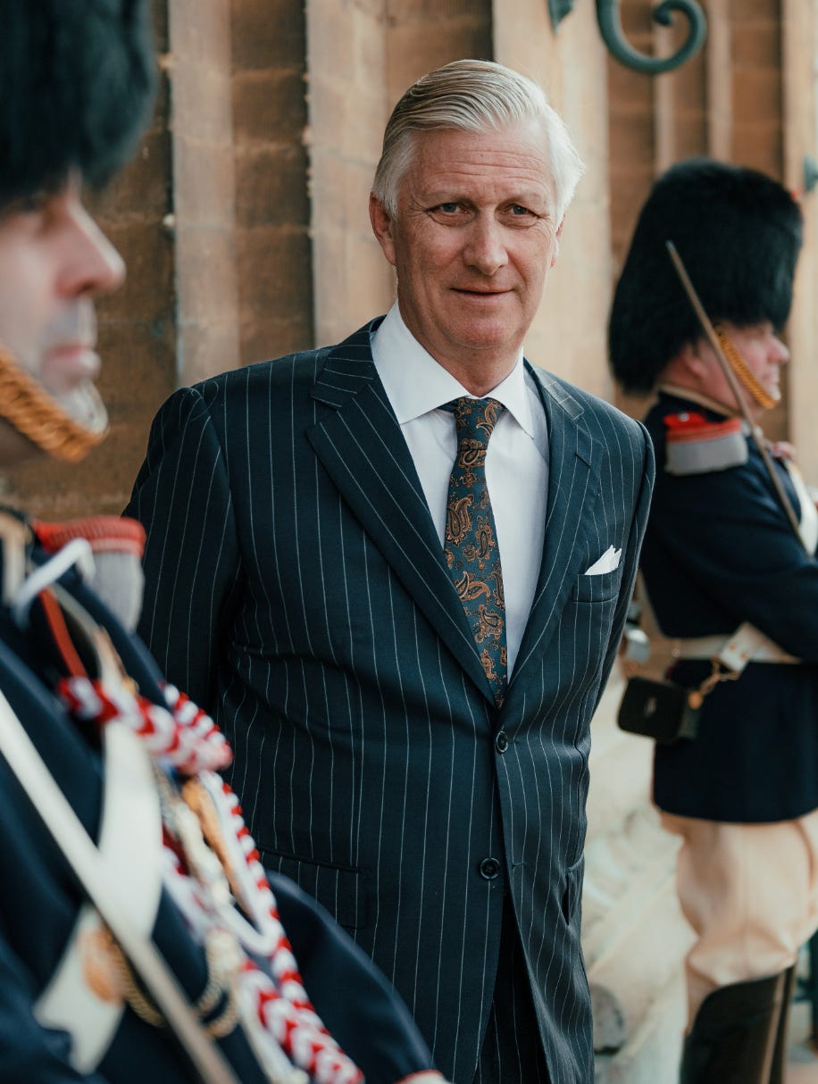 King Phillipe smiling in a suit King Phillipe smiling in a suit