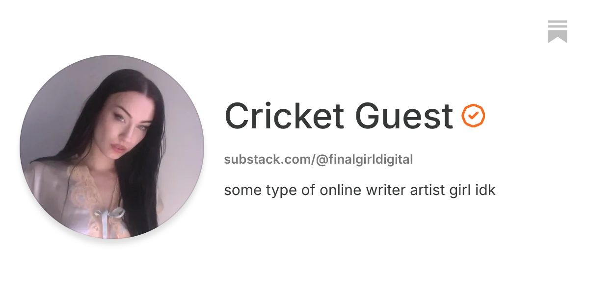 Cricket Guest | Substack