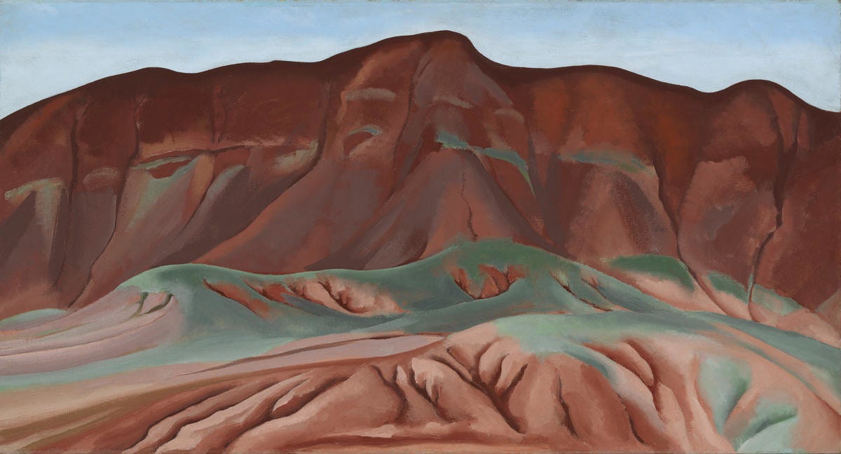 Purple Hills Ghost Ranch-2 / Purple Hills No II, 1934 by Georgia O'Keeffe -  Paper Print - Georgia O'Keeffe Museum Custom Prints - Custom Prints and  Framing From the Georgia O'Keeffe Museum