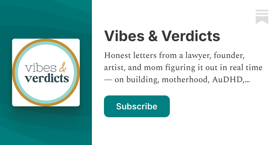 Vibes & Verdicts | Rachel Bender | Substack