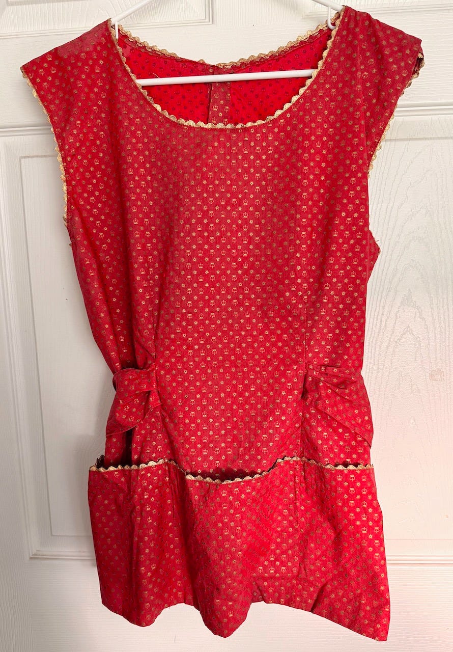 Mom's full vintage apron