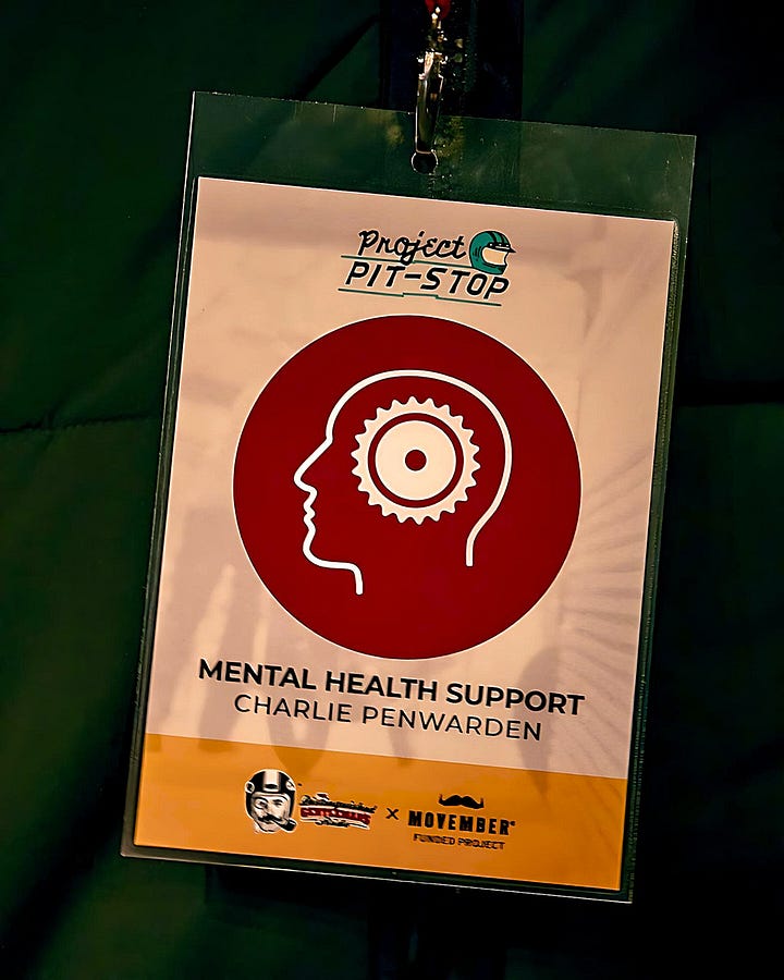 Project Pit Stop – Men's Mental Health Social Club funded by Movember