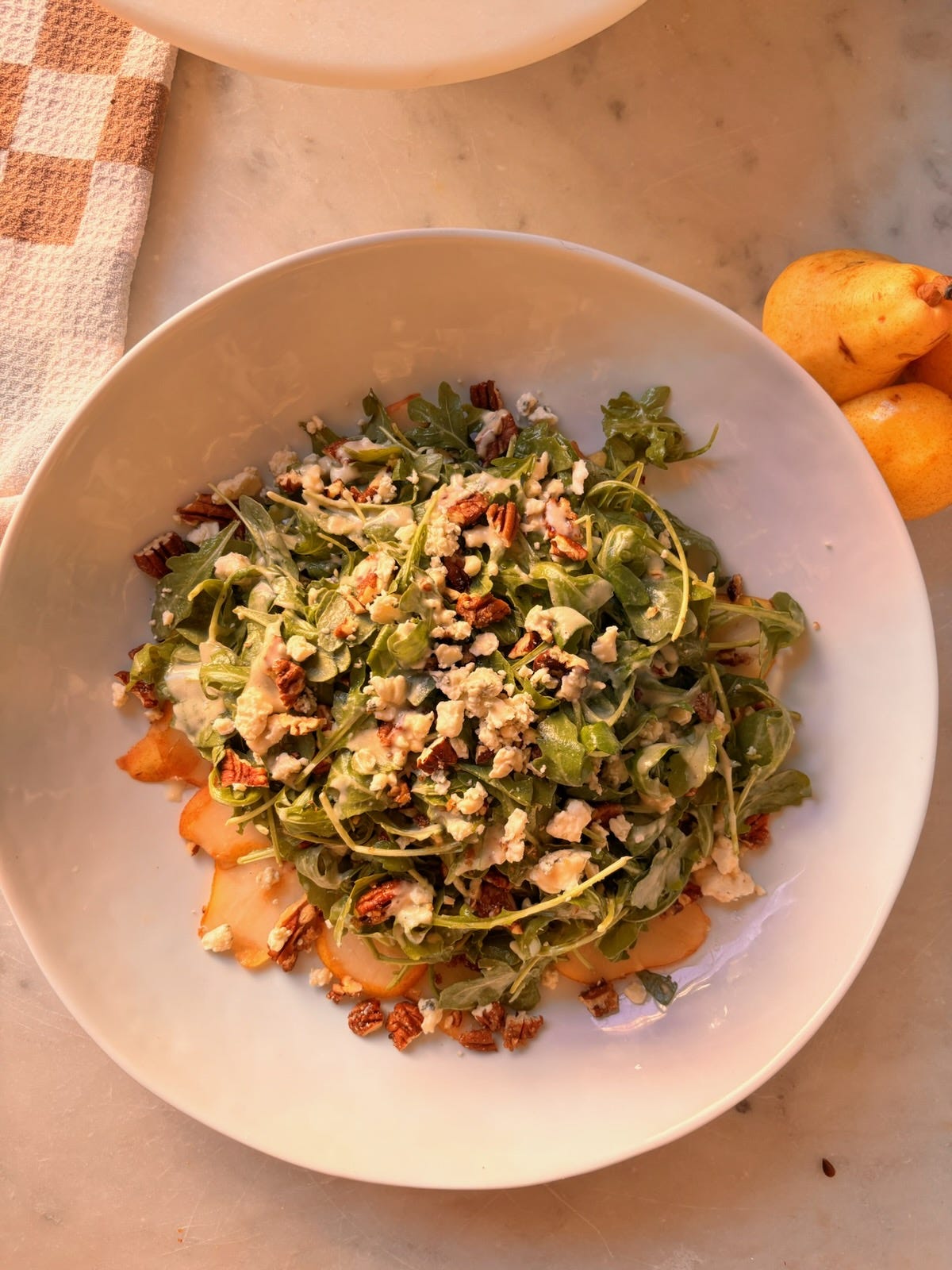 Pear + Gorgonzola Salad w/Champagne Vinaigrette