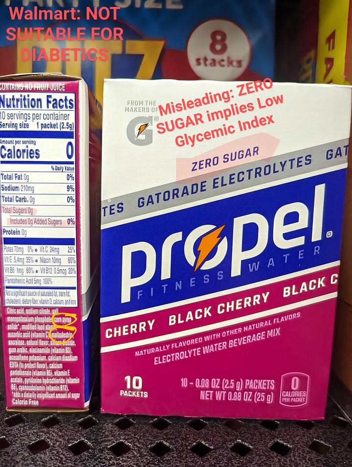 High Glycemic, Zero Sugar Gatorade products