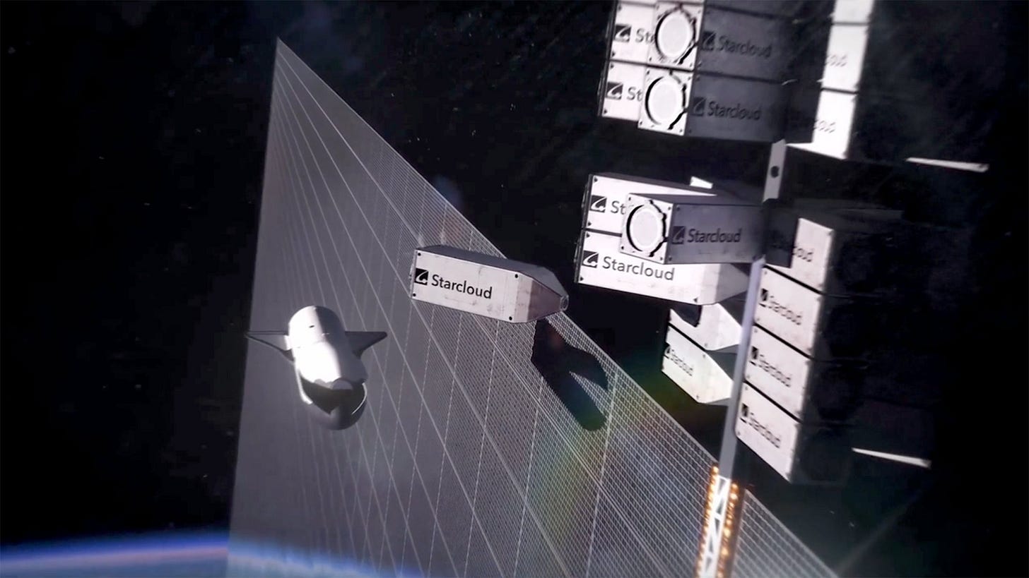 Starcloud data centers in space