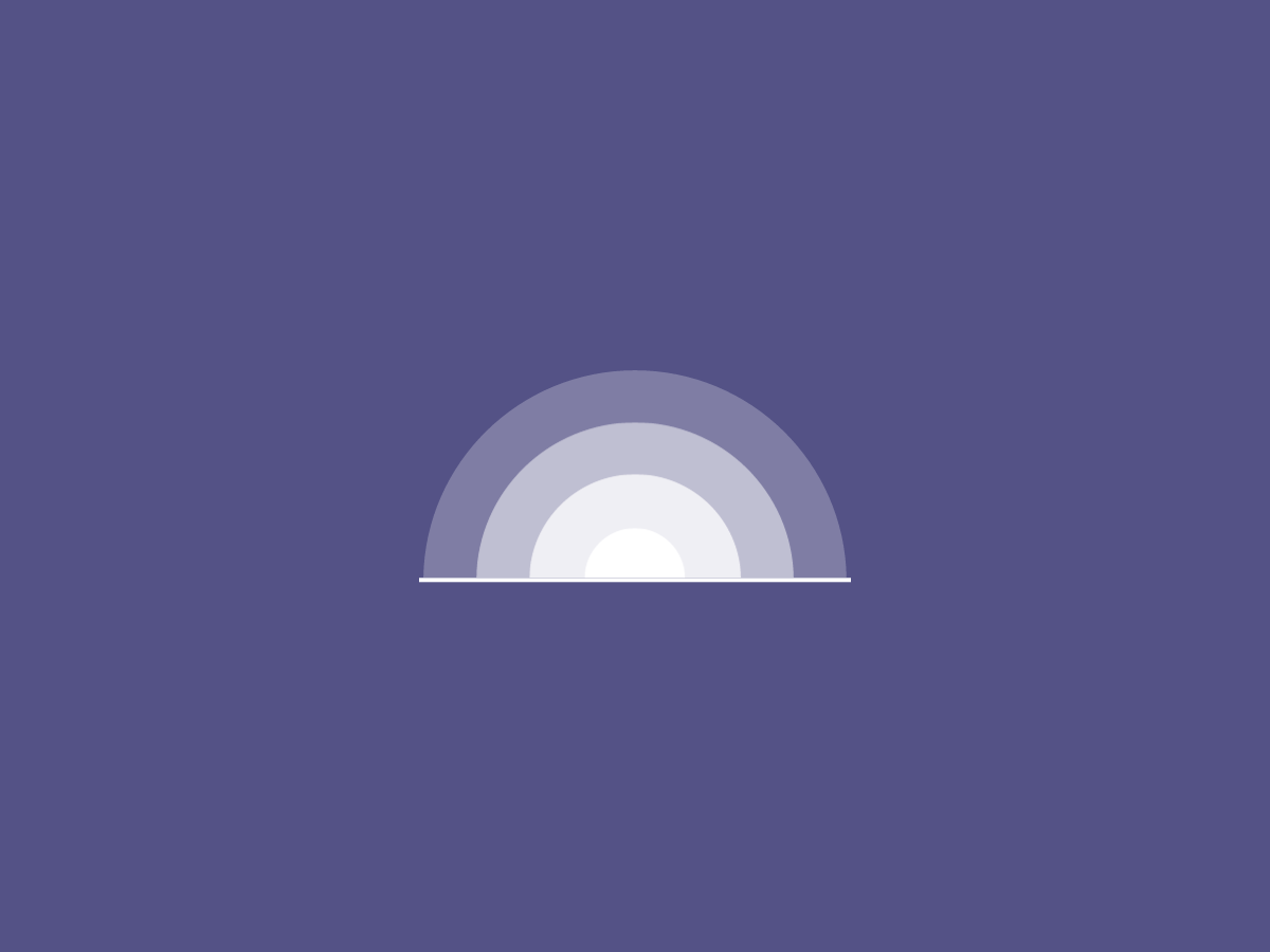 purple background with a white sunset in the middle