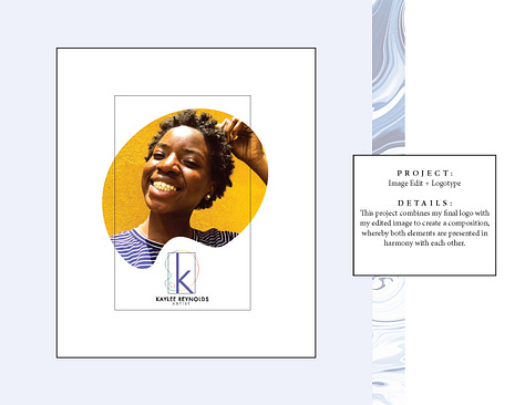 A student portfolio from an earlier semester