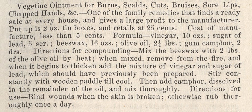 Ointment for burns