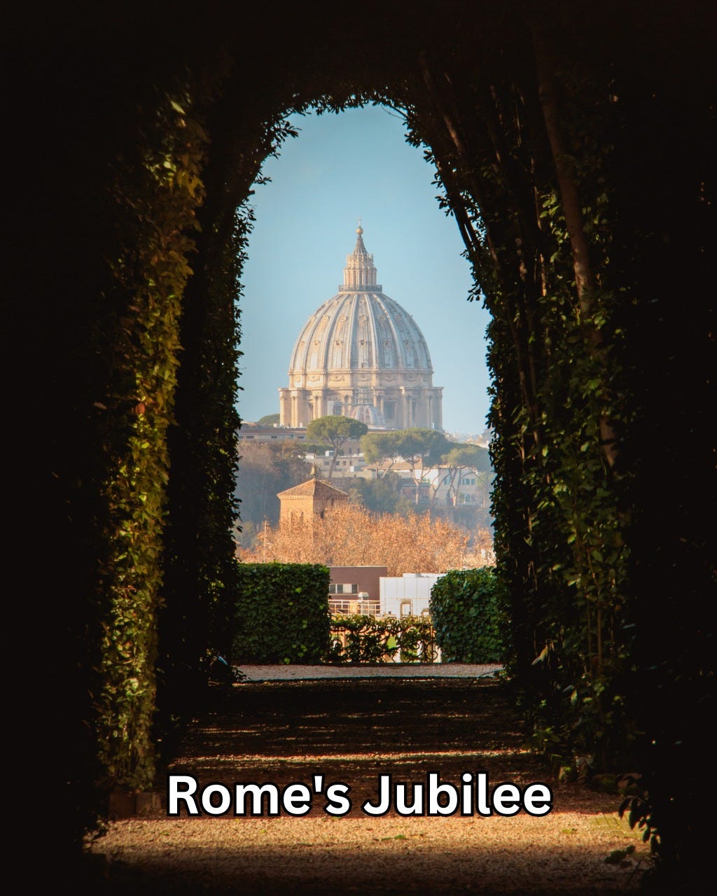 May be an image of the Pantheon and text that says 'Rome's Jubilee'
