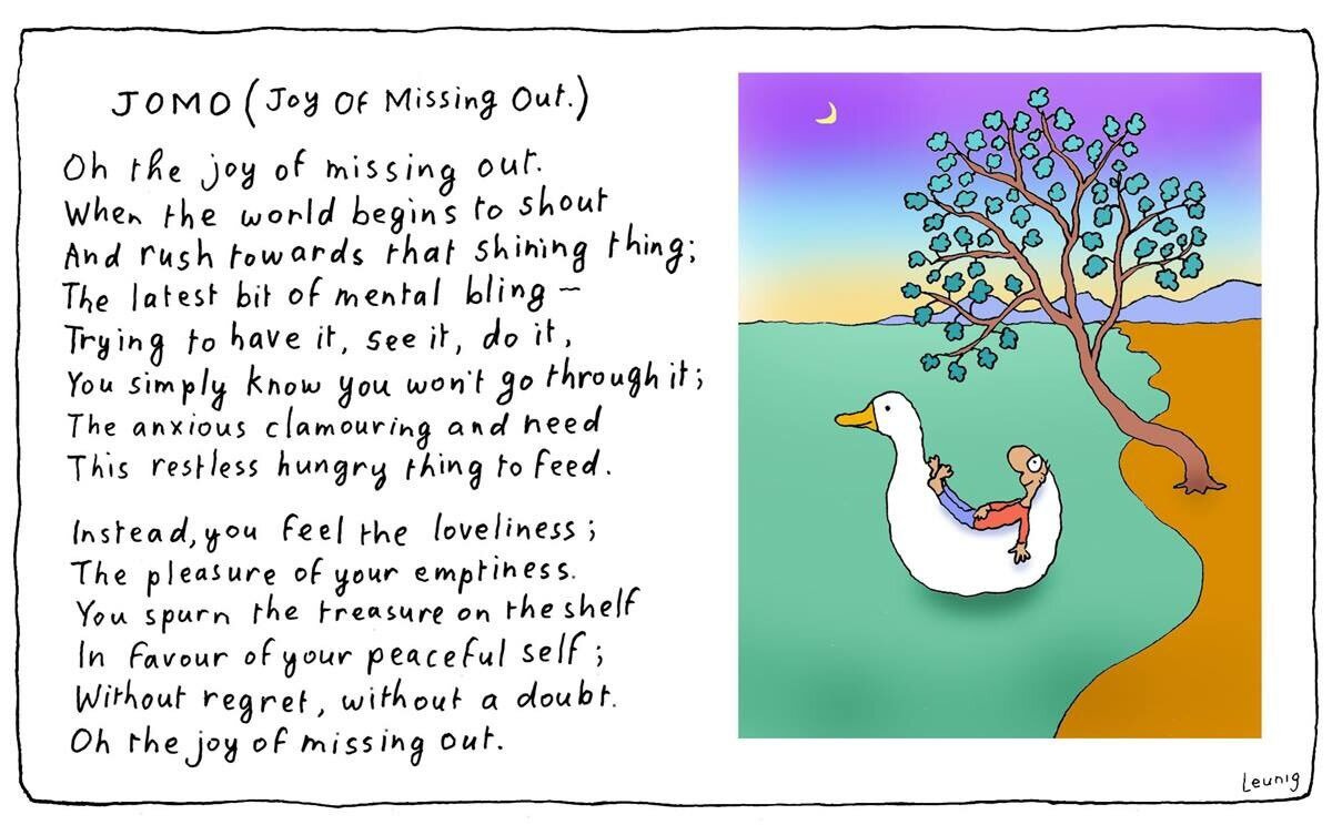 JOMO - The Joy of Missing Out - Episode 180 of The Slow Home Podcast
