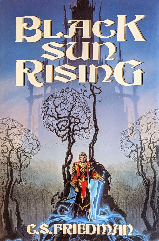 Book cover for BLACK SUN RISING by C.S. Friedman, published by DAW Books
