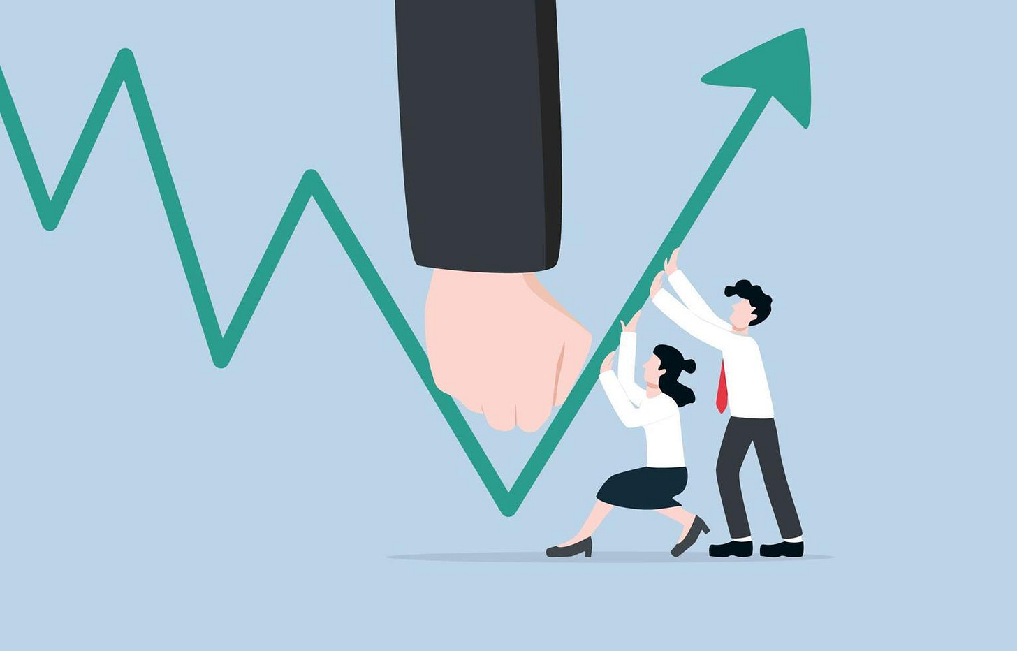 Successful investors, growth chart, investment strategies, portfolios,  income gains, earn more, financial management. Businessman running on bar  chart. 8089858 Vector Art at Vecteezy