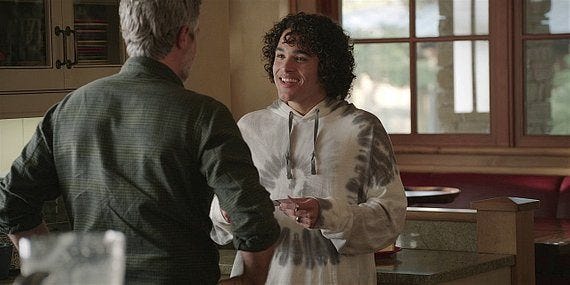 WAlker Colton smiling big at daddy Dan. WAlker Colton smiling big at daddy Dan.