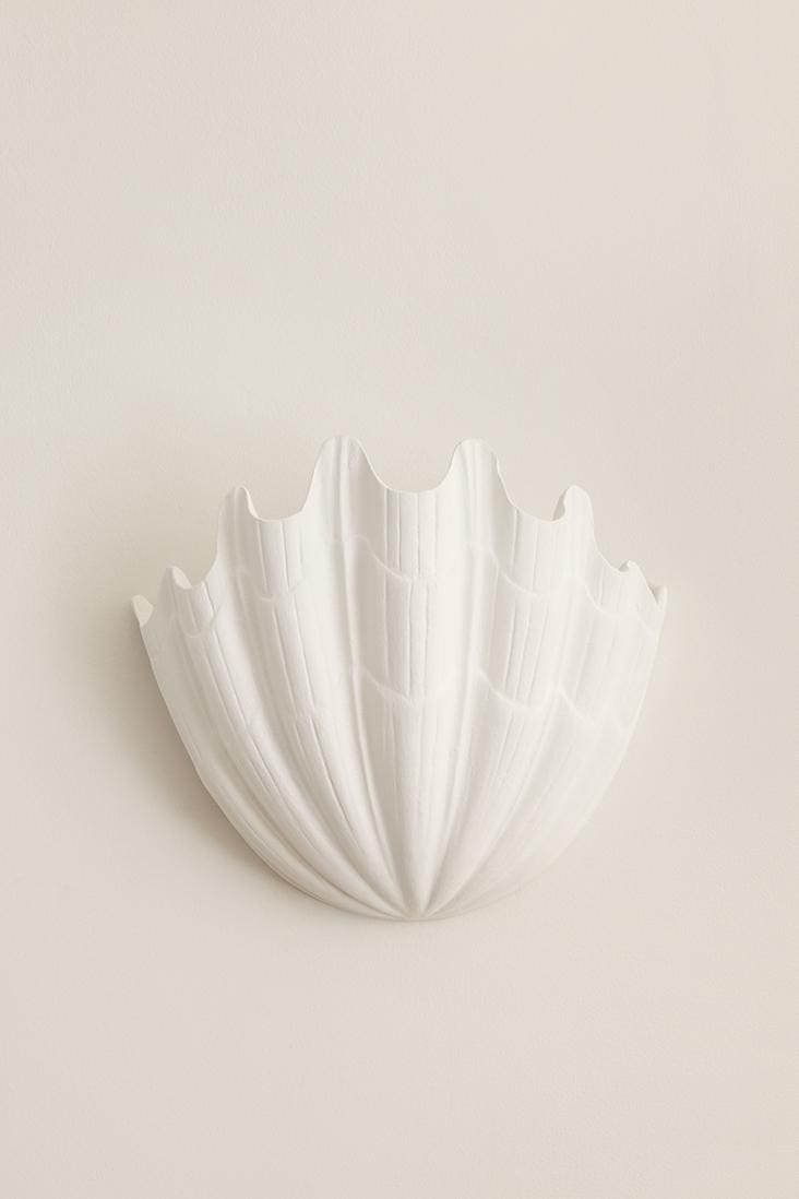 Plaster Shell Uplighter 